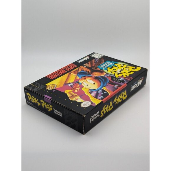 Porky Pig's Haunted Holiday (SNES Super Nintendo, 1995) Game & Box, Tested Works - Picture 4 of 12